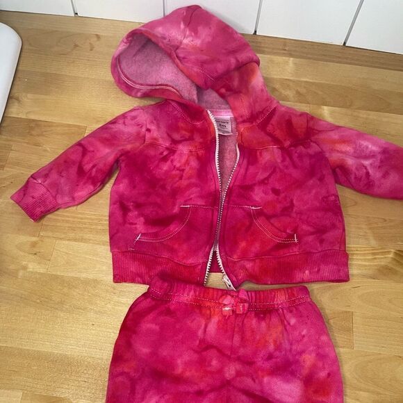 4- full outfits Hand dyed new baby girl outfit set - Picture 5 of 13